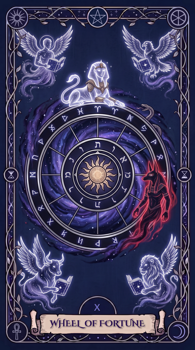 Wheel of Fortune Tarot Card