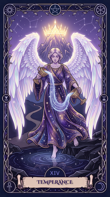Temperance Tarot Card